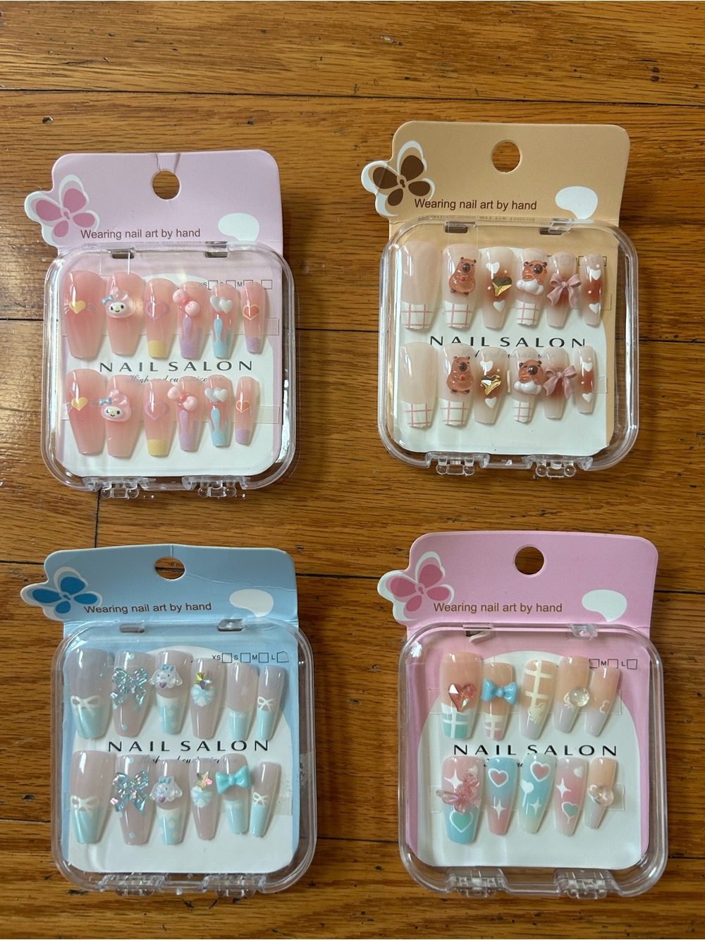 NWT Kids Press-On Nail Set of 4